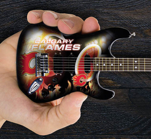 Calgary Flames Mini Guitar
