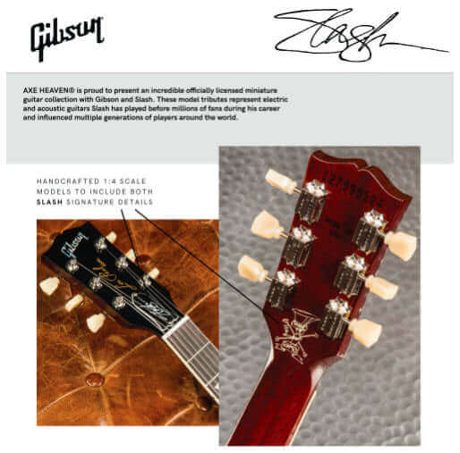 Slash Gibson Les Paul Standard Vermillion Burst Mini Guitar Model