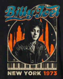 Billy Joel - York 73 T-Shirt (Black)