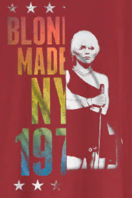 Blondie - NY Blondie Split T-Shirt (Maroon)