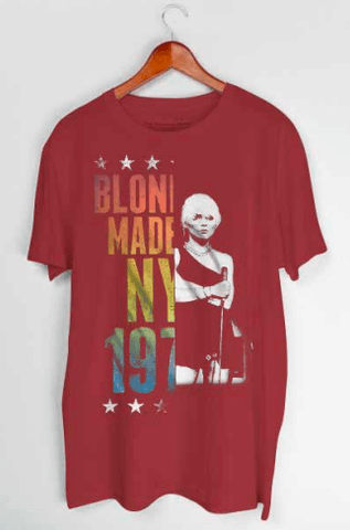 Blondie - NY Blondie Split T-Shirt (Maroon)