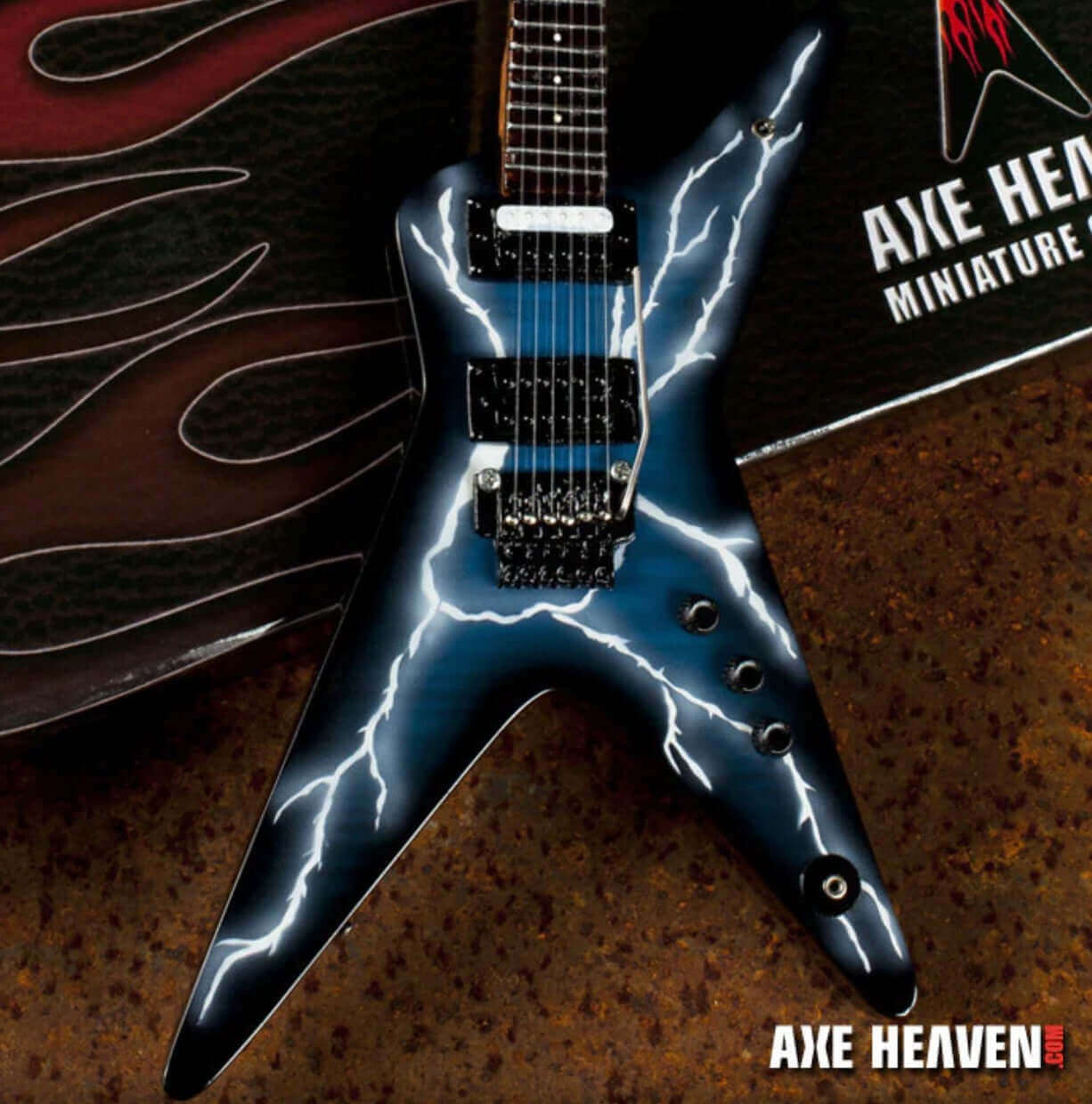 Dimebag Darrell Signature Lightning Bolt Miniature Guitar Replica