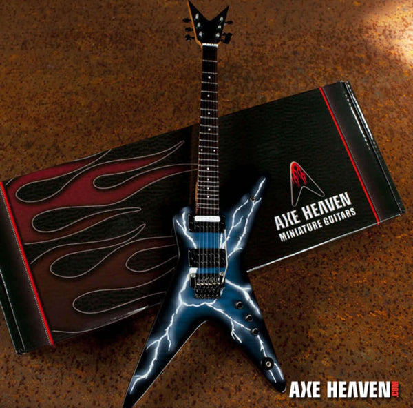 Dimebag Darrell Signature Lightning Bolt Miniature Guitar Replica - Officially Licensed