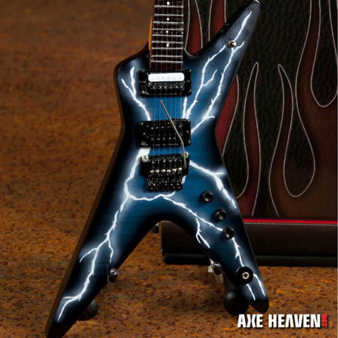 Licensed Dimebag Darrell Signature Lightning Bolt Miniature Guitar Replica