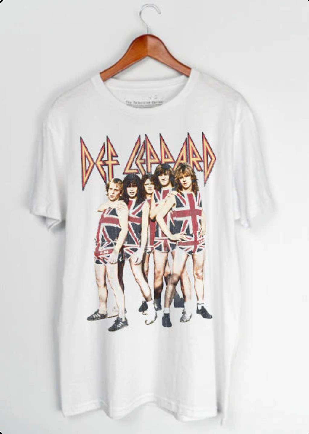 Def Leppard Group White T-shirt