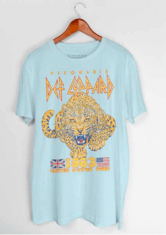 Def Leppard '83 Tour T-Shirt (Light Blue)