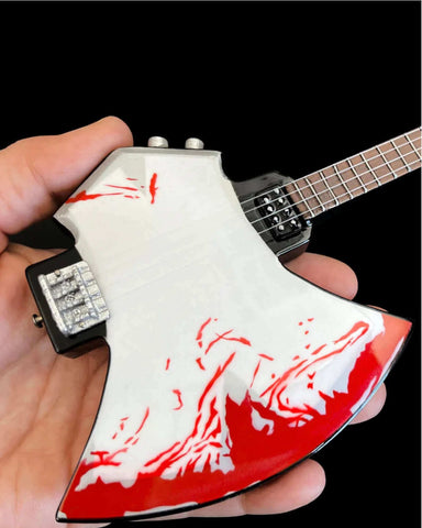 Gene Simmons Signature BLOOD AXE Kiss Bass Mini Guitar Model