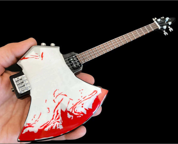 Gene Simmons Signature BLOOD AXE Kiss Bass Mini Guitar