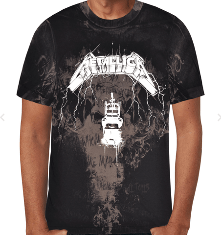 Metallica - Ride The Lightning Chair T-Shirt (Front)