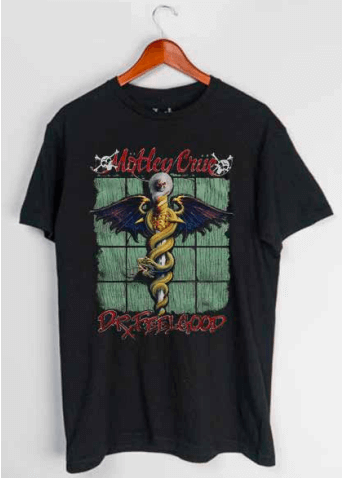 Motley Crue Dr. Feelgood T-Shirt (Black)