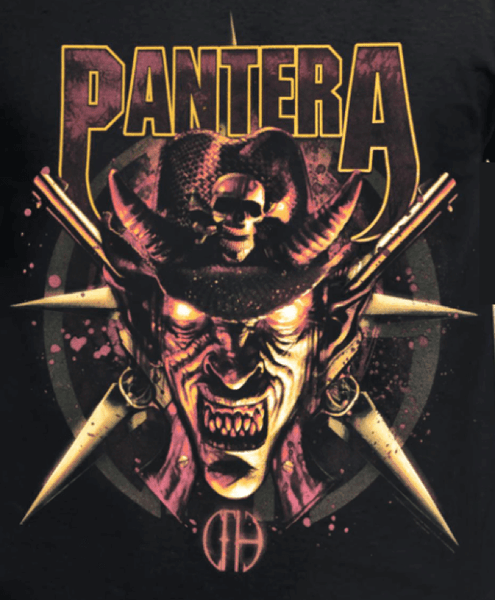 Pantera - Horned Cowboy T-Shirt Logo
