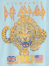 Def Leppard '83 Tour T-Shirt (Light Blue)