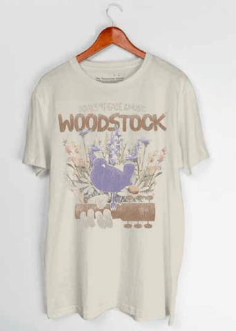 Woodstock - Wild Flowers T-Shirt (Natural)
