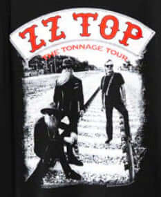 Z Top - The Tonnage Tour T-Shirt (Black)