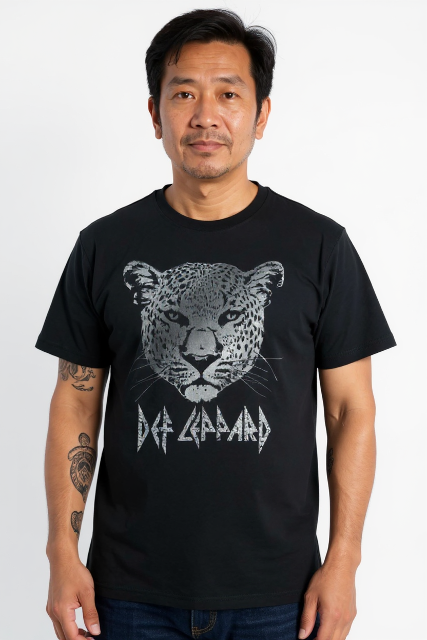 Def Leppard Leopard Face T-shirt