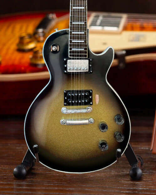 Adam Jones Les Paul Custom Antique Silverburst Miniature Guitar