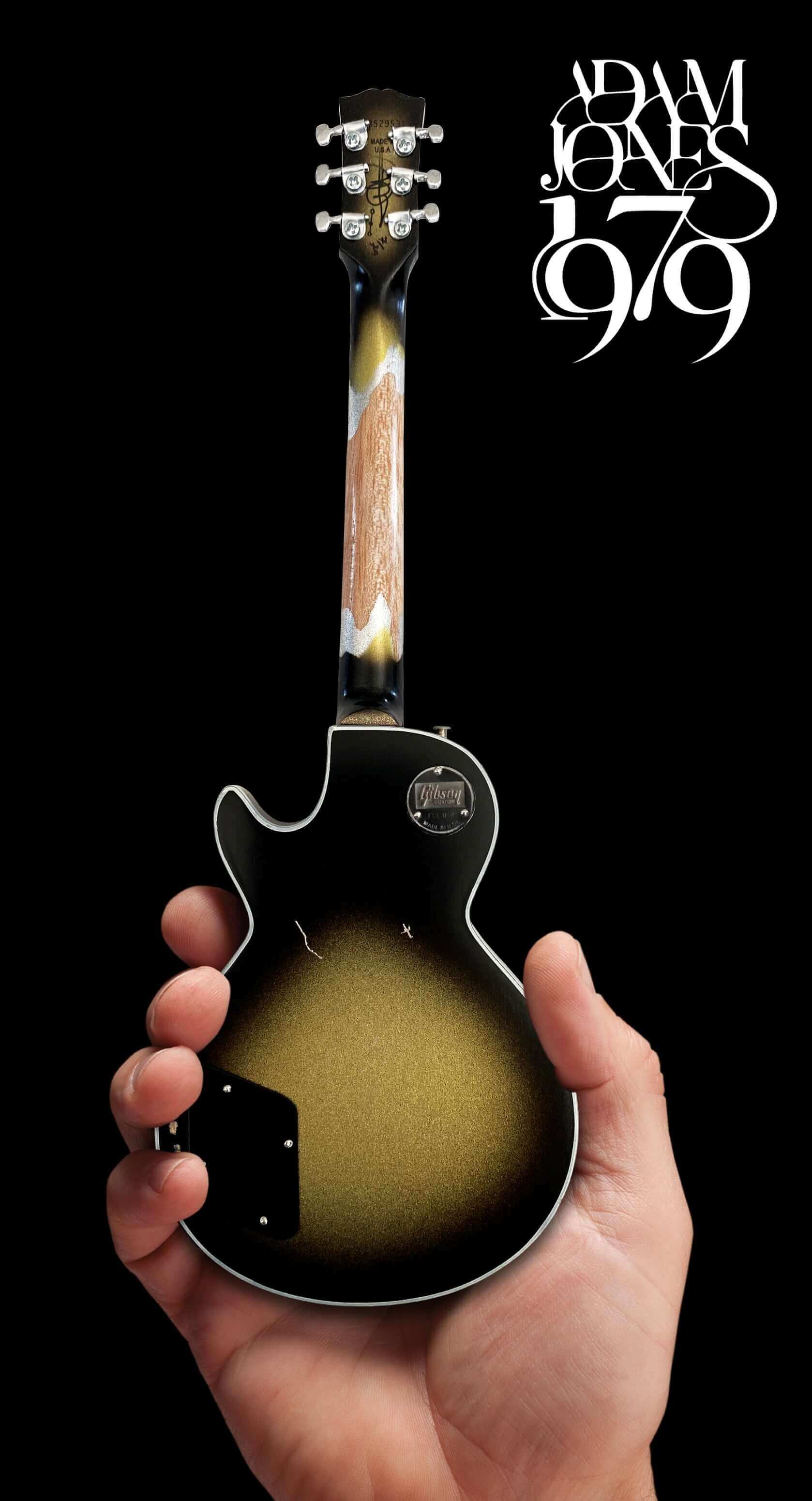 Adam Jones Les Paul Custom Antique Silverburst Miniature Guitar