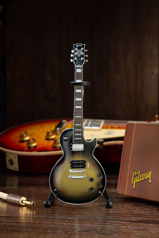 Adam Jones Les Paul Custom Antique Silverburst Miniature Guitar