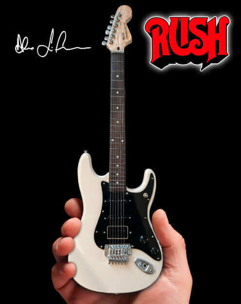 Alex Lifeson Hentor Sportscaster Miniature Guitar Model 