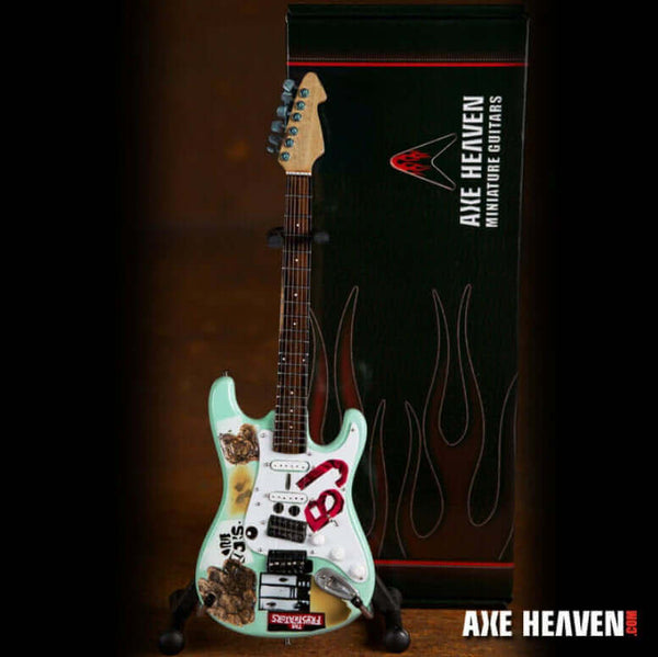 Billie Joe Armstrong Signature Blue Miniature Guitar Replica Collectible