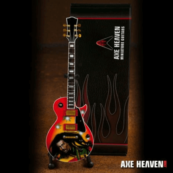 Bob Marley Tribute Reggae Model Miniature Guitar Replica Collectible