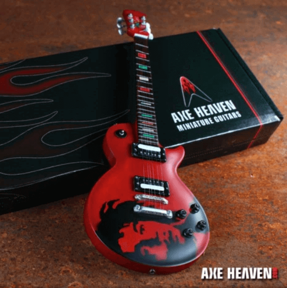 Bob Marley Signature “One Love” Miniature Guitar Replica Collectible