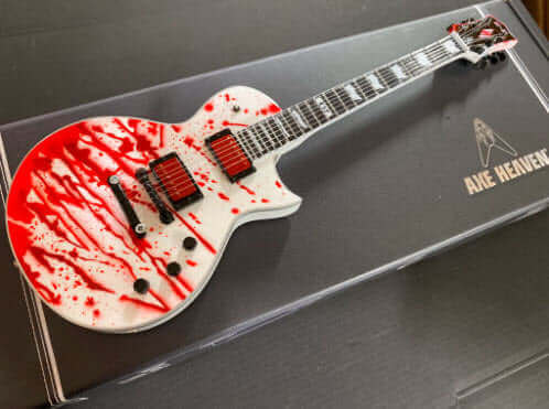 Bobby Keller Blood Splatter ESP Eclipse Mini Guitar Replica Collectible