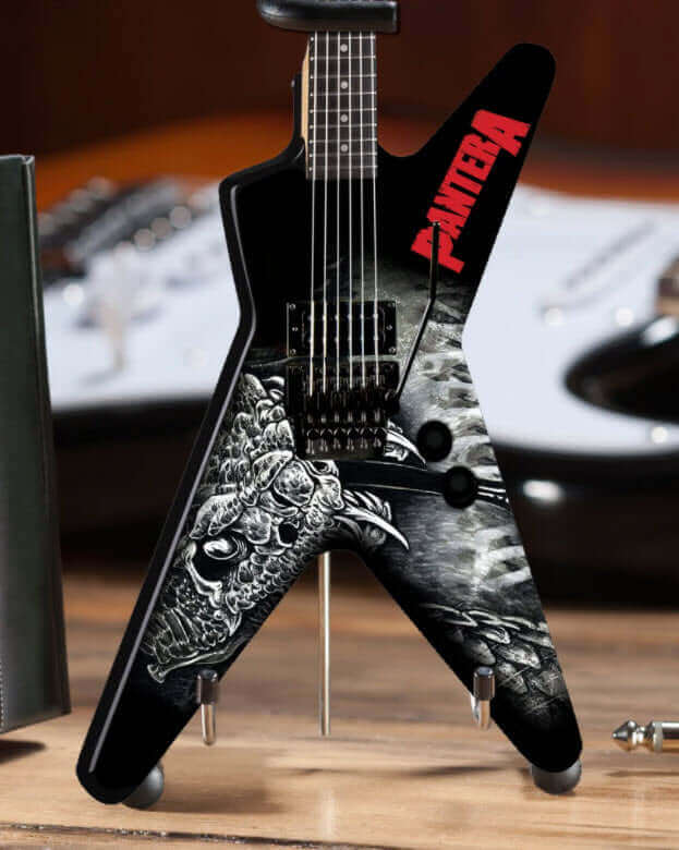 Dimebag Darrell Pantera Black & White Southern Trendkill ML Mini Guitar