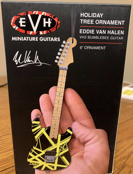 EVH VH2 Bumblebee Guitar Holiday Ornament 