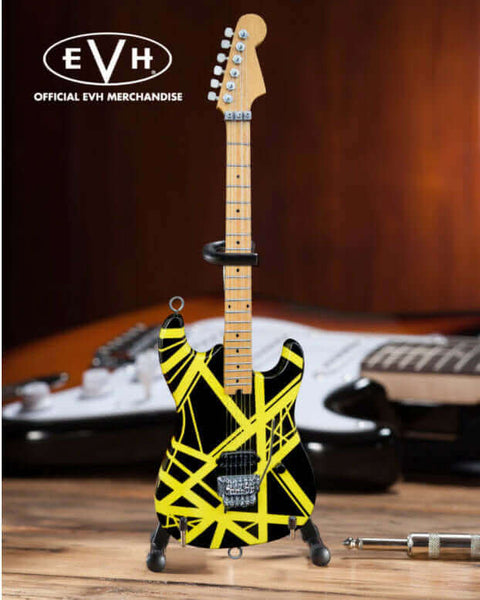 EVH Black & Yellow VH2 "Bumblebee" Eddie Van Halen Mini Guitar Replica Collectible
