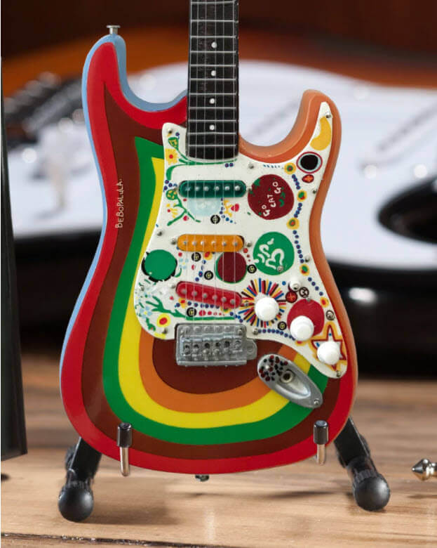 Fab Four Licensed Miniature Fender™ Strat™ Rocky Design Guitar Replica