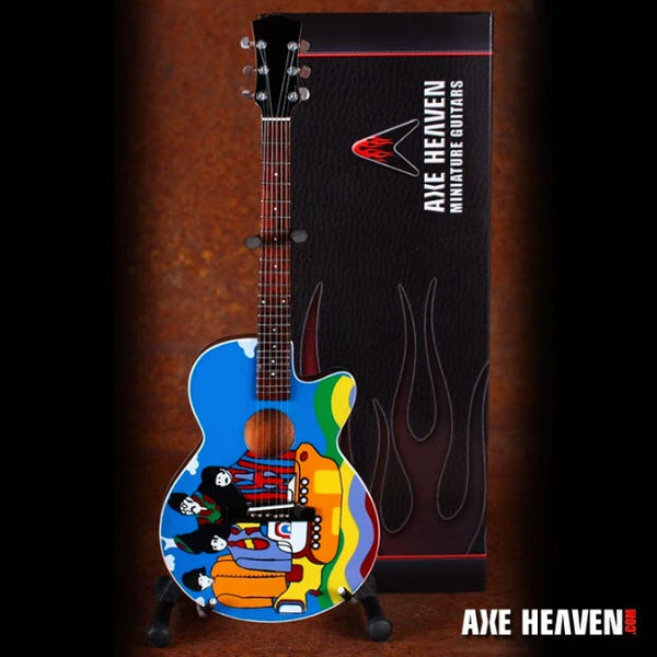 Fab Four "Yellow Submarine" Miniature Acoustic Guitar Replica Collectible