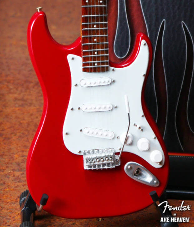 Fender™ Classic Red Stratocaster™ Miniature Guitar 