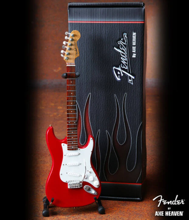 Fender™ Classic Red Stratocaster™ Miniature Guitar 
