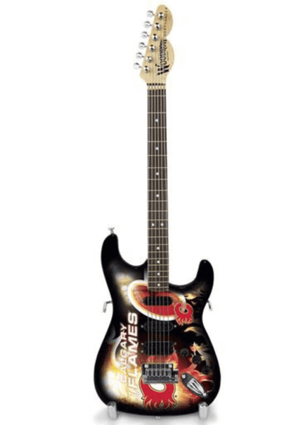 Calgary Flames 10“ Collectible Mini Guitar