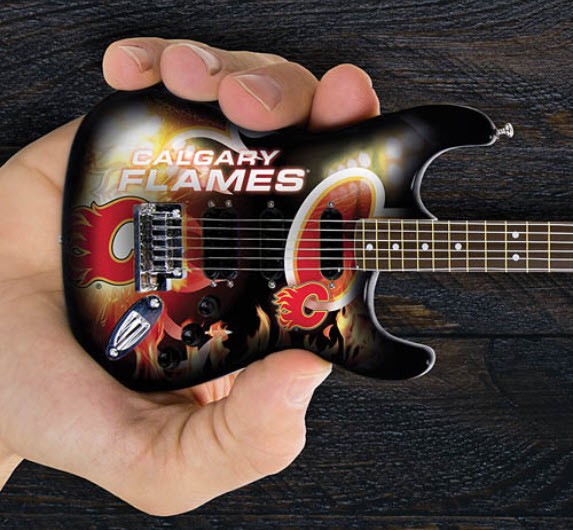 Calgary Flames 10“ Collectible Mini Guitar
