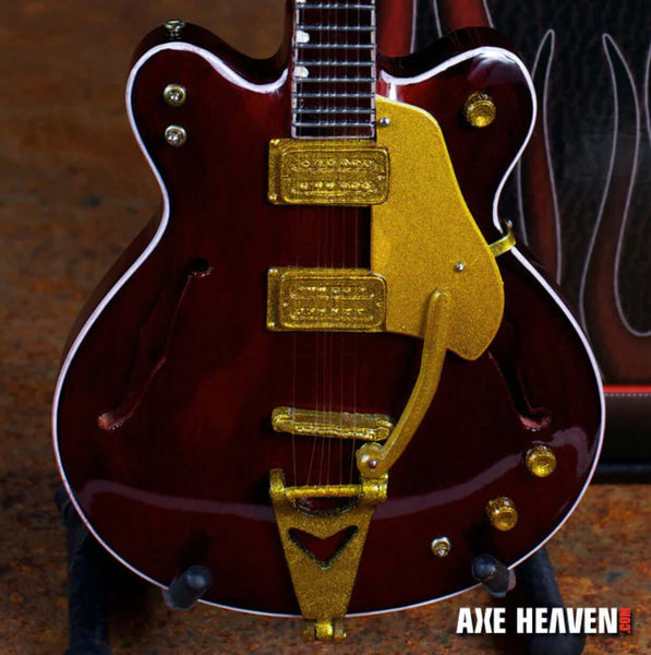 George Harrison Signature Rosewood Hollow Body Mini Guitar Replica Collectible
