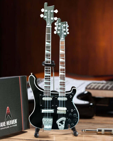 Geddy Lee Signature Doubleneck Black Miniature Bass Guitar