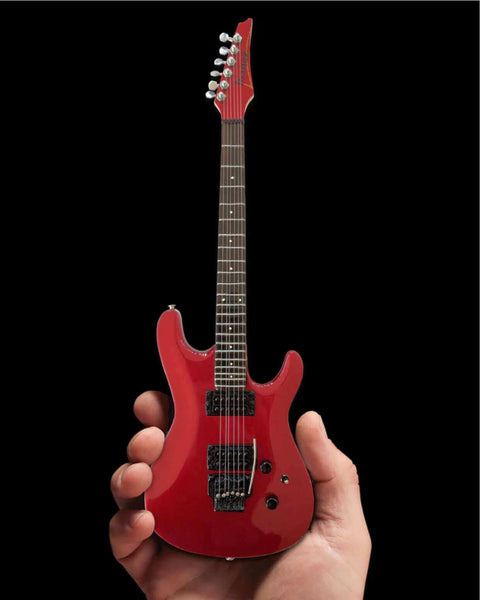 Joe Satriani Signature Candy Apple Red Miniature Guitar Replica