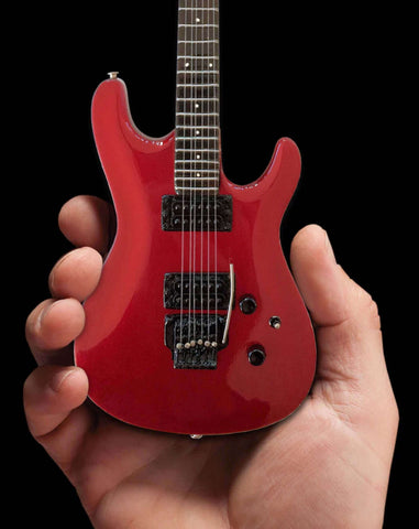 Joe Satriani Signature Candy Apple Red Miniature Guitar Replica