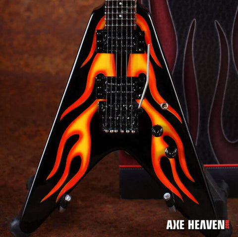 James Hetfield Hot Rod Flames V Miniature Guitar