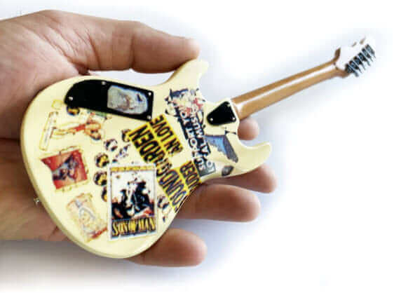 Jerry Cantrell Vintage Blue Dress G & L Rampage Handmade Mini Guitar Model