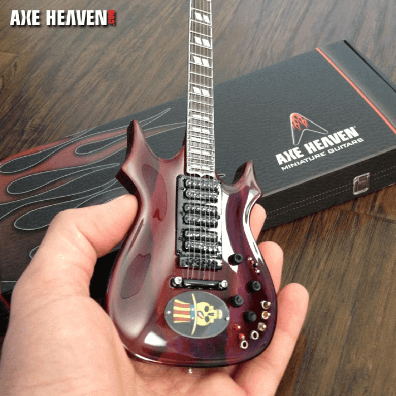 Jerry Garcia Top Hat Dead Head Tribute Mini Guitar Replica