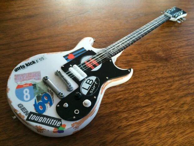 Joan Jett & The Blackhearts "Girls Kick Ass" Tribute Miniature Guitar Model