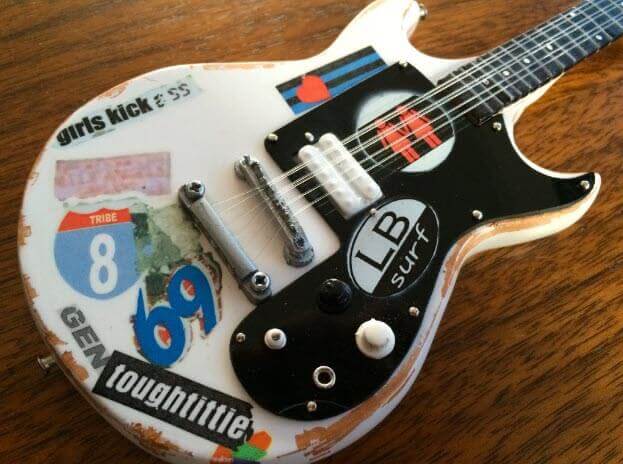 Joan Jett & The Blackhearts "Girls Kick Ass" Tribute Miniature Guitar Model
