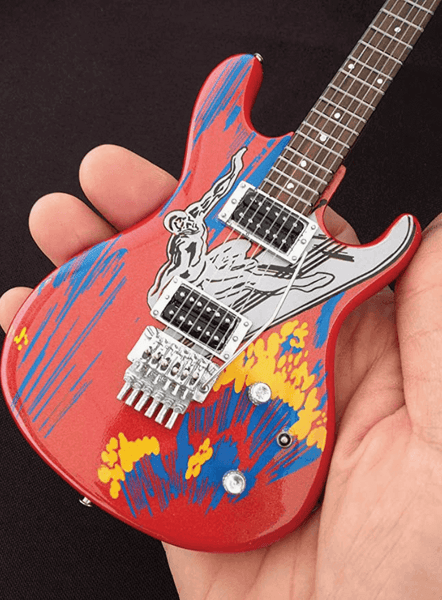 Joe Satriani Silver Surfer Miniature Guitar Replica