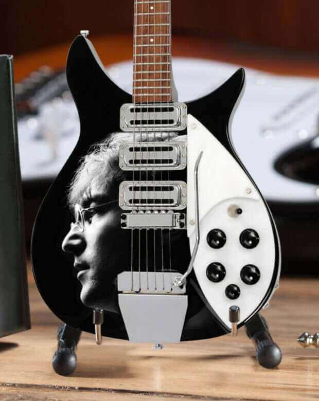 John Lennon Tribute Mini Guitar 