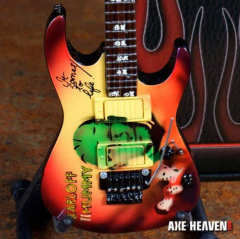 Kirk Hammett Signature “Mummy” Miniature Guitar Replica Collectible