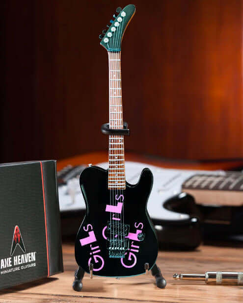 Signature Black Mick Mars Girls, Girls, Girls Mini Guitar