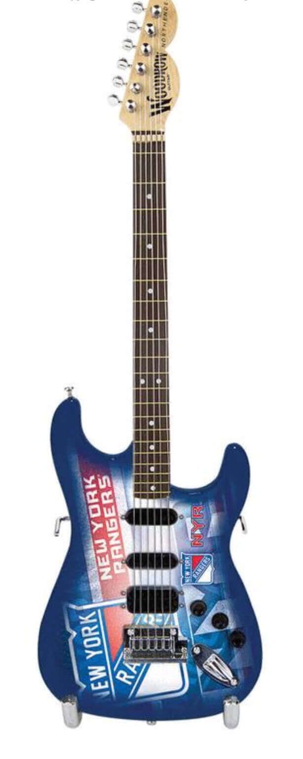 New York Rangers 10“ Collectible Mini Guitar